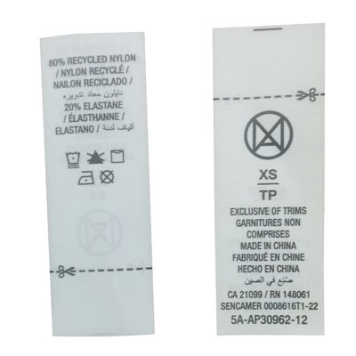 Etykieta prania papieru masła